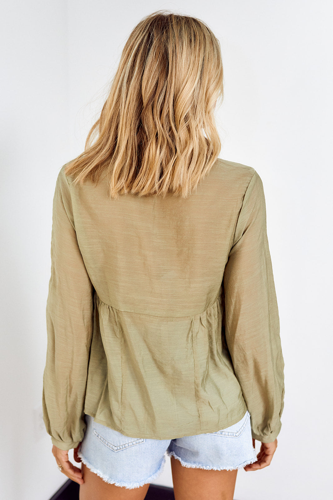 Bransen Button Front Blouse