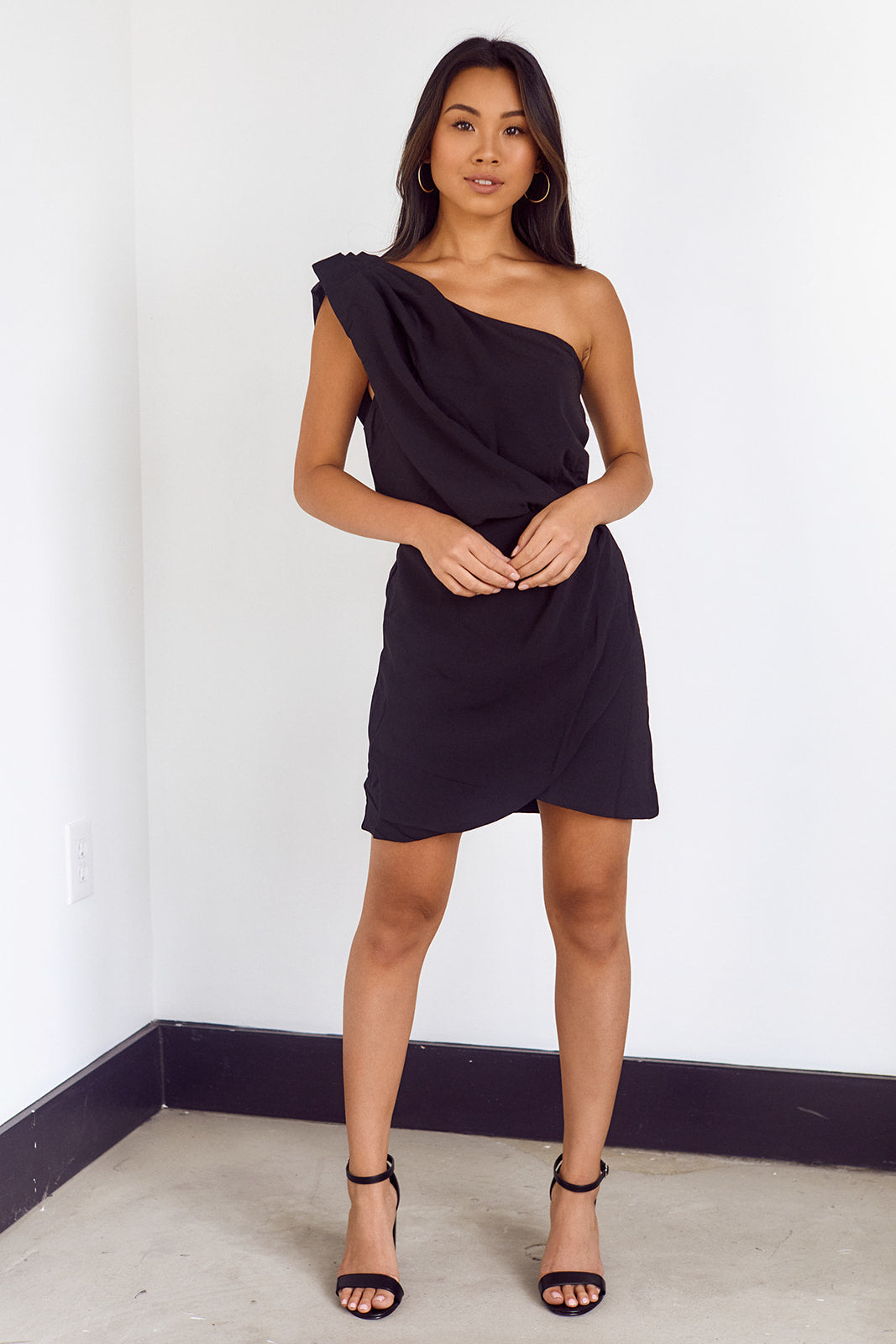 Zoria Draped One Shoulder Dress