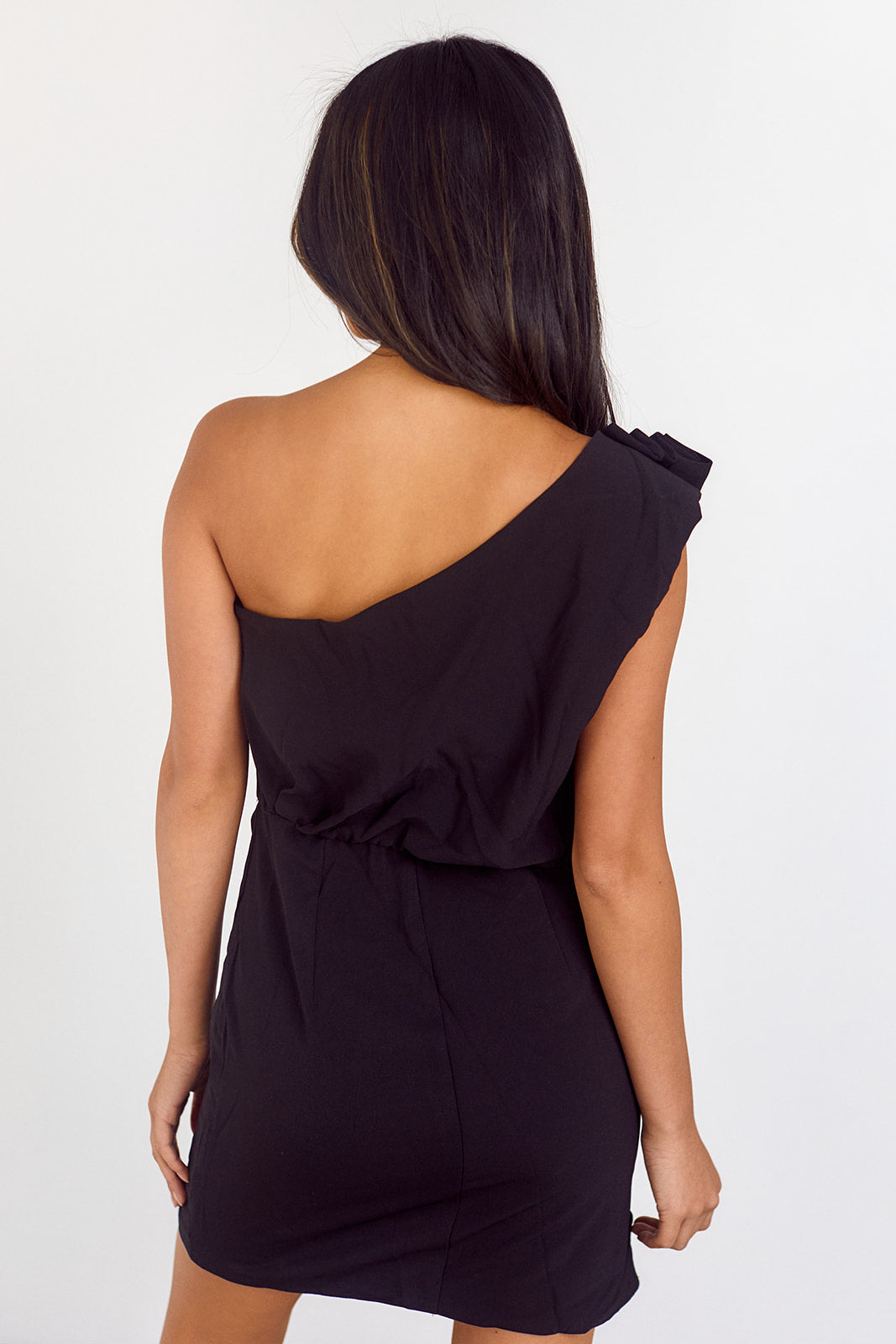 Zoria Draped One Shoulder Dress