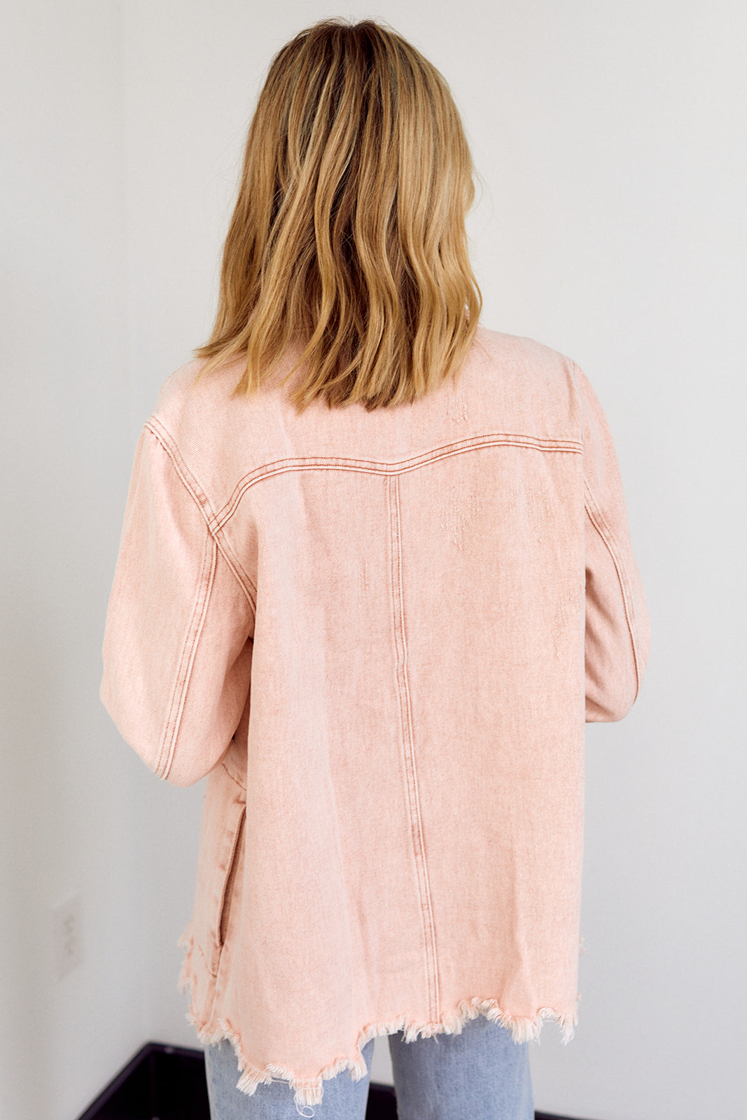 Cara Distressed Denim Jacket