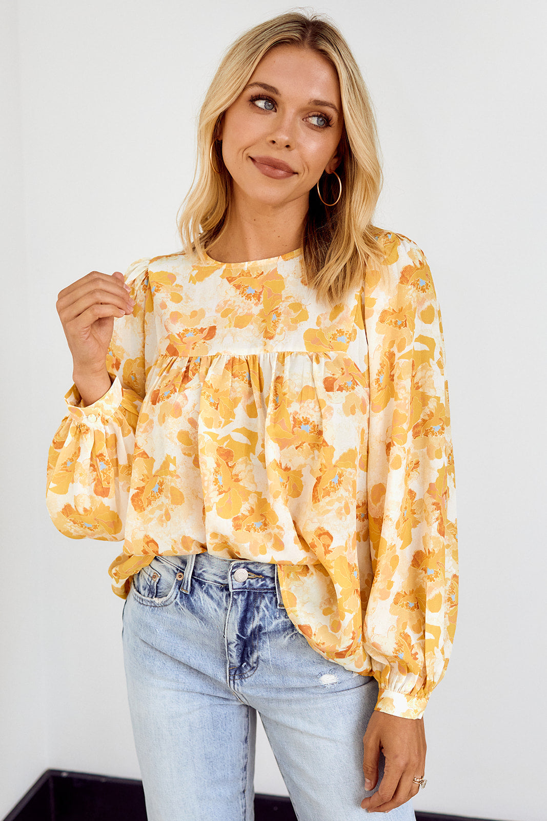 Milton Floral Long Sleeve Blouse