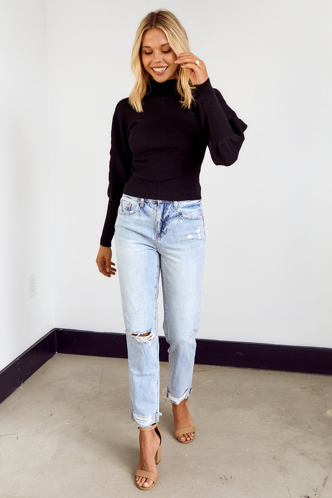 Roxanne Puff Sleeve Sweater