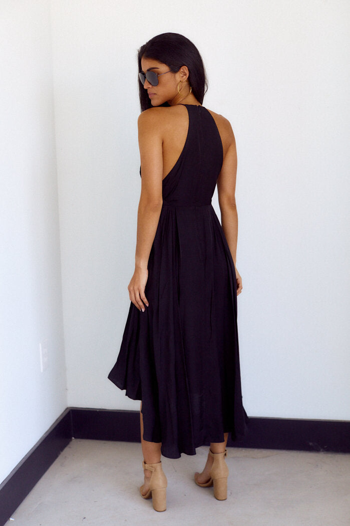 Cherine V Neck Midi Dress
