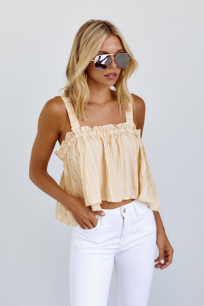 Lulu Stripe Crop Top