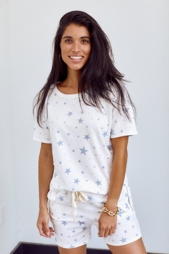 Mia Star Print Lounge Short