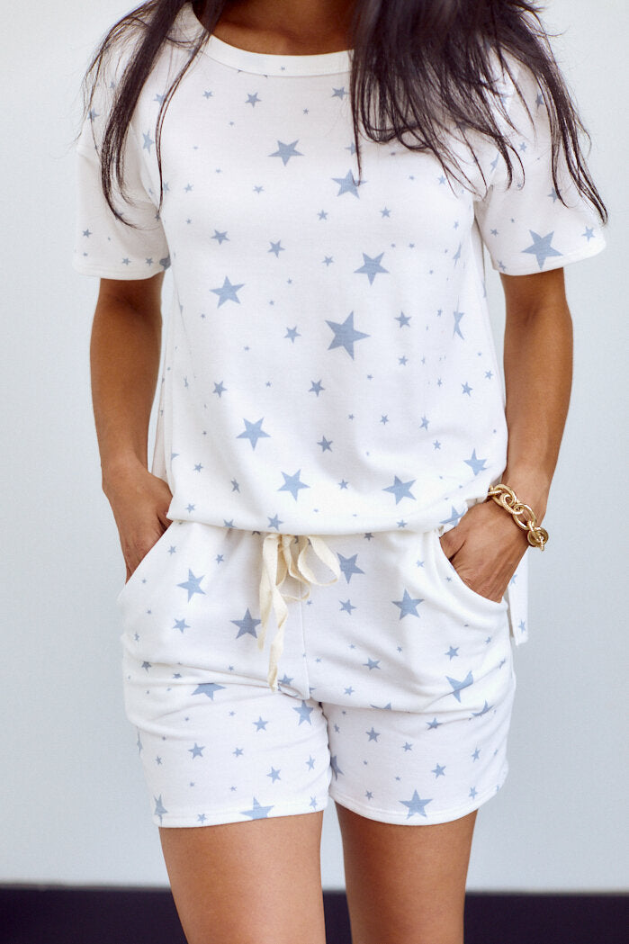 Mia Star Print Lounge Short