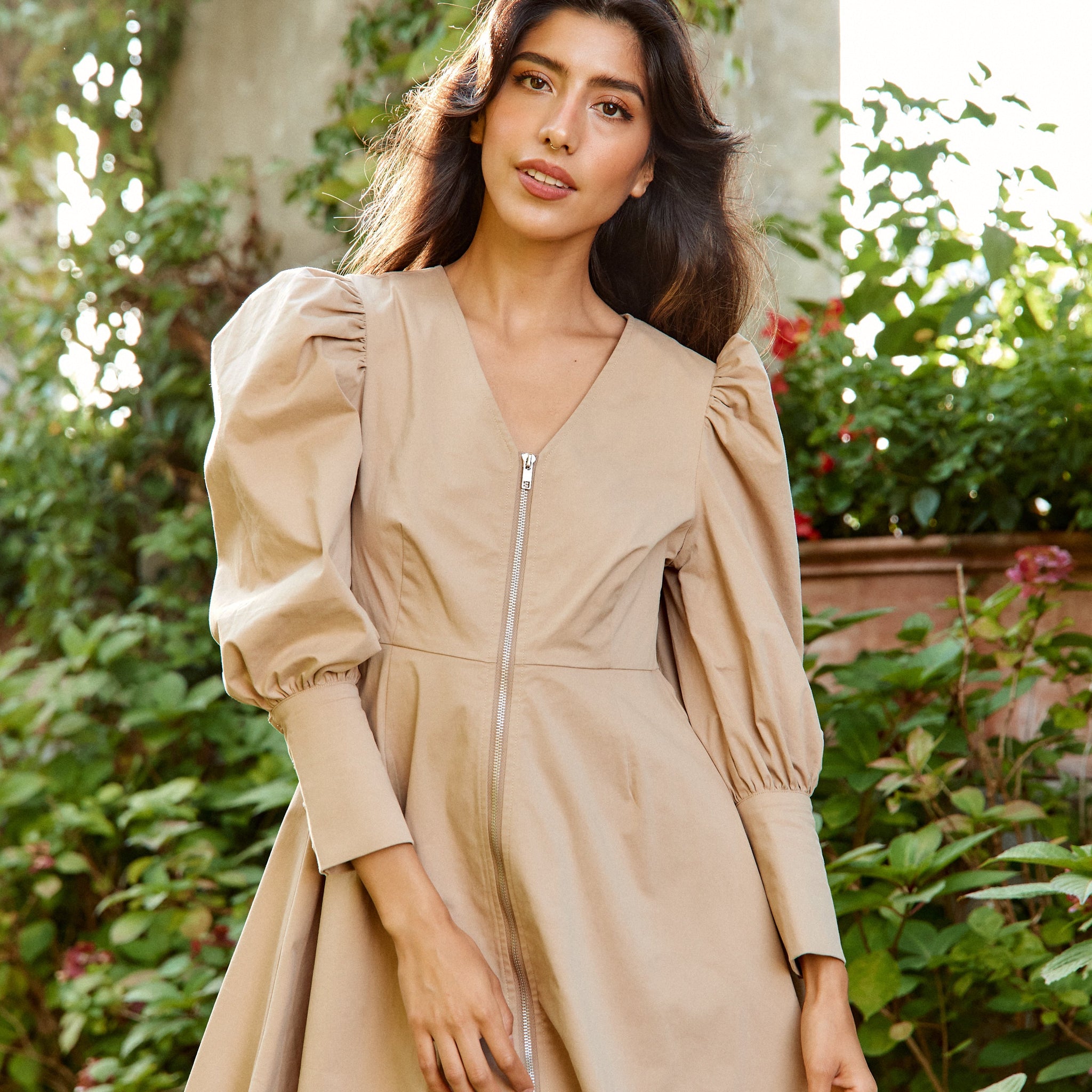 SALE- Rosalind Long Sleeve Puff Mini Dress