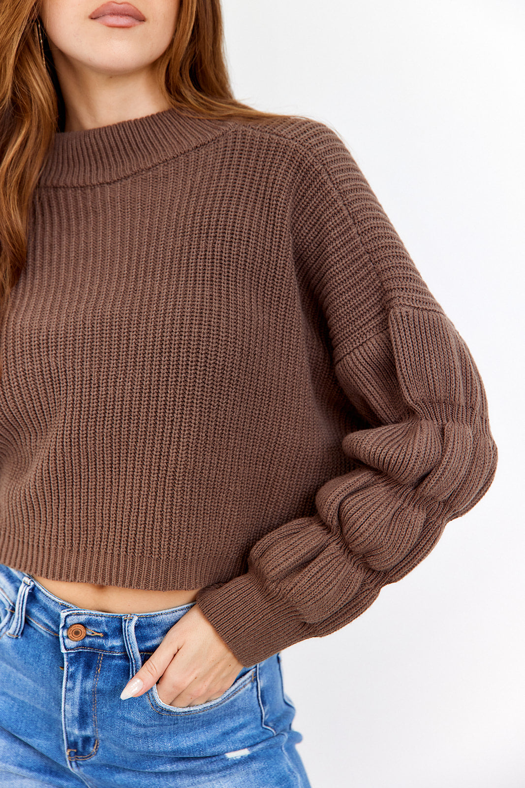 Maegan Chunky Sleeve Sweater