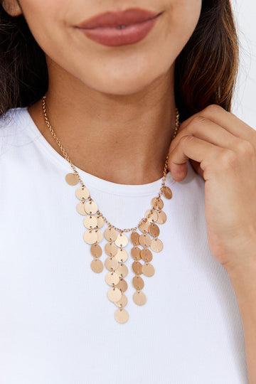 SALE- Lorena Layered Disk Necklace