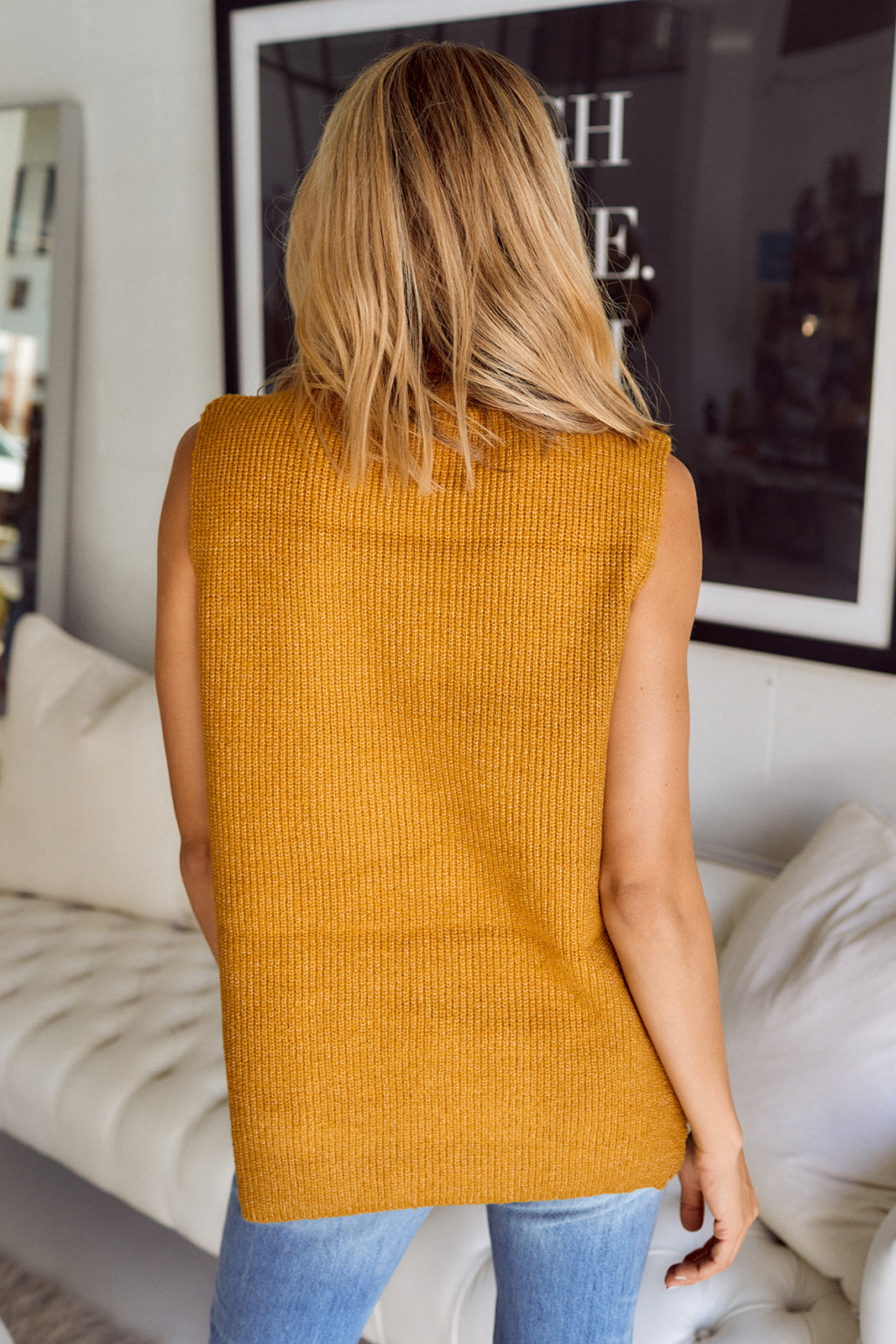 Garmon Sleeveless Turtleneck Sweater