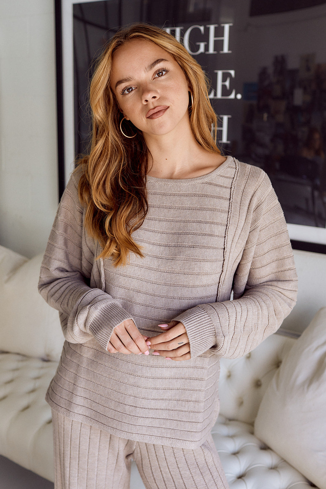 Juliet Ribbed Lounge Top