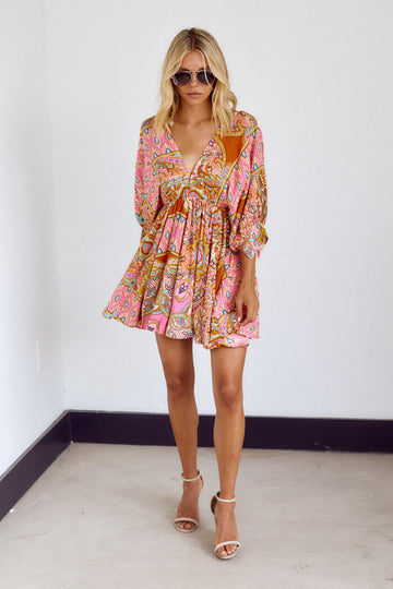 Rhoda Paisley Print Dress
