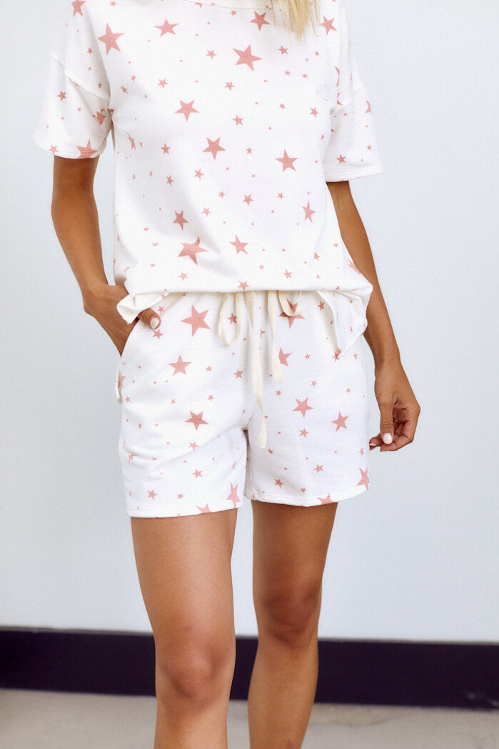 Mia Star Print Lounge Short