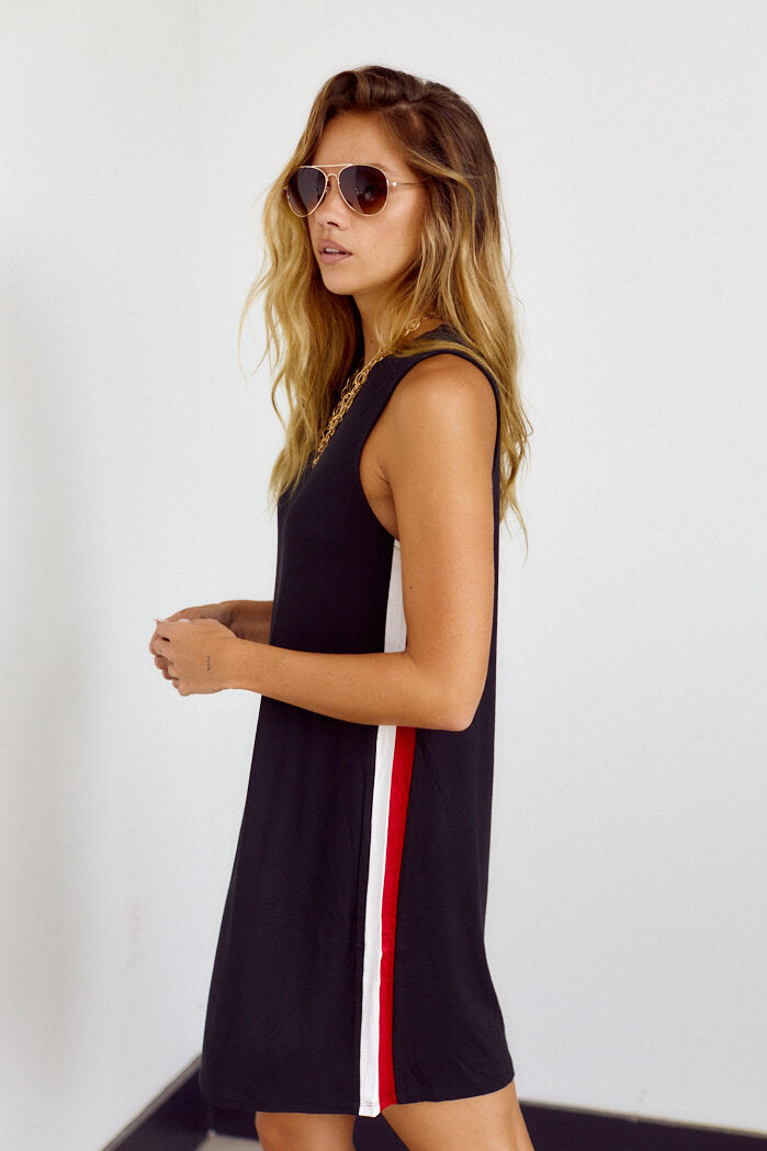 Marcy Track Stripe Dress
