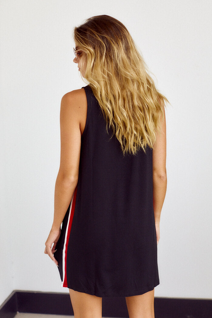 Marcy Track Stripe Dress