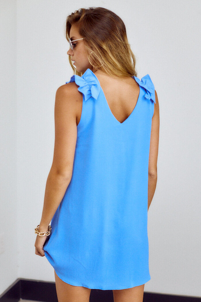 Lizzie Ruffle Detail Swing Dress