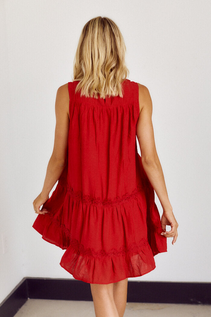 Ivy Lace Detail Mini Dress