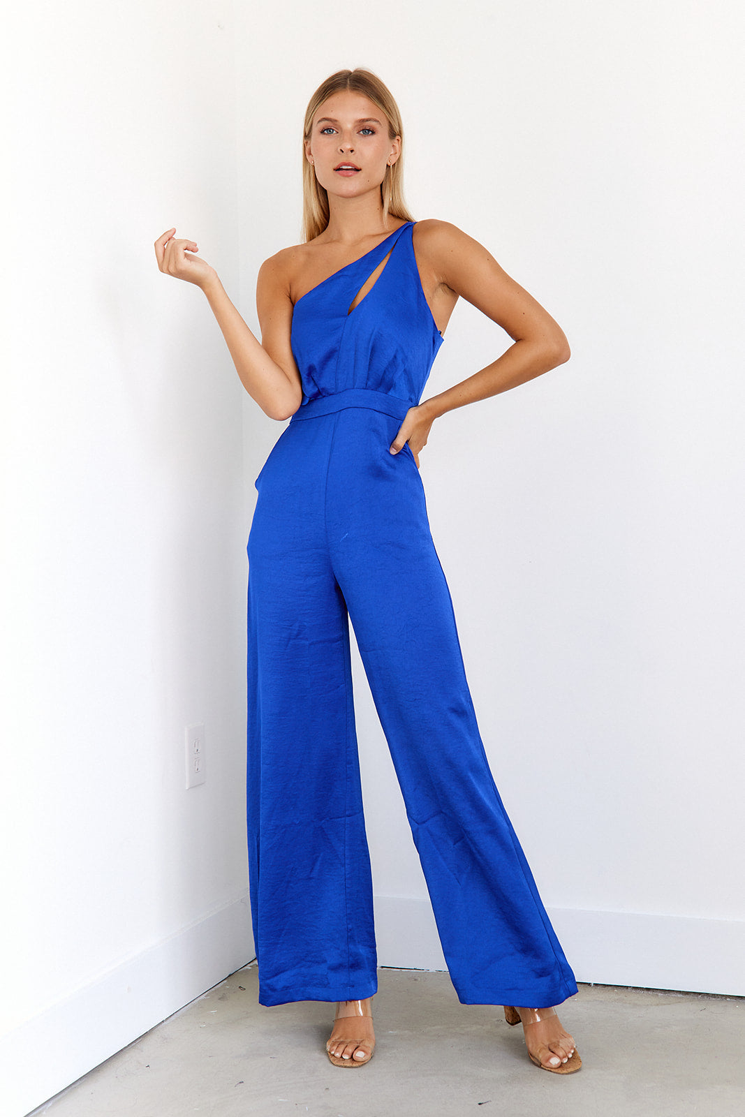 SALE - Ruby One Shoulder Jumpsuit