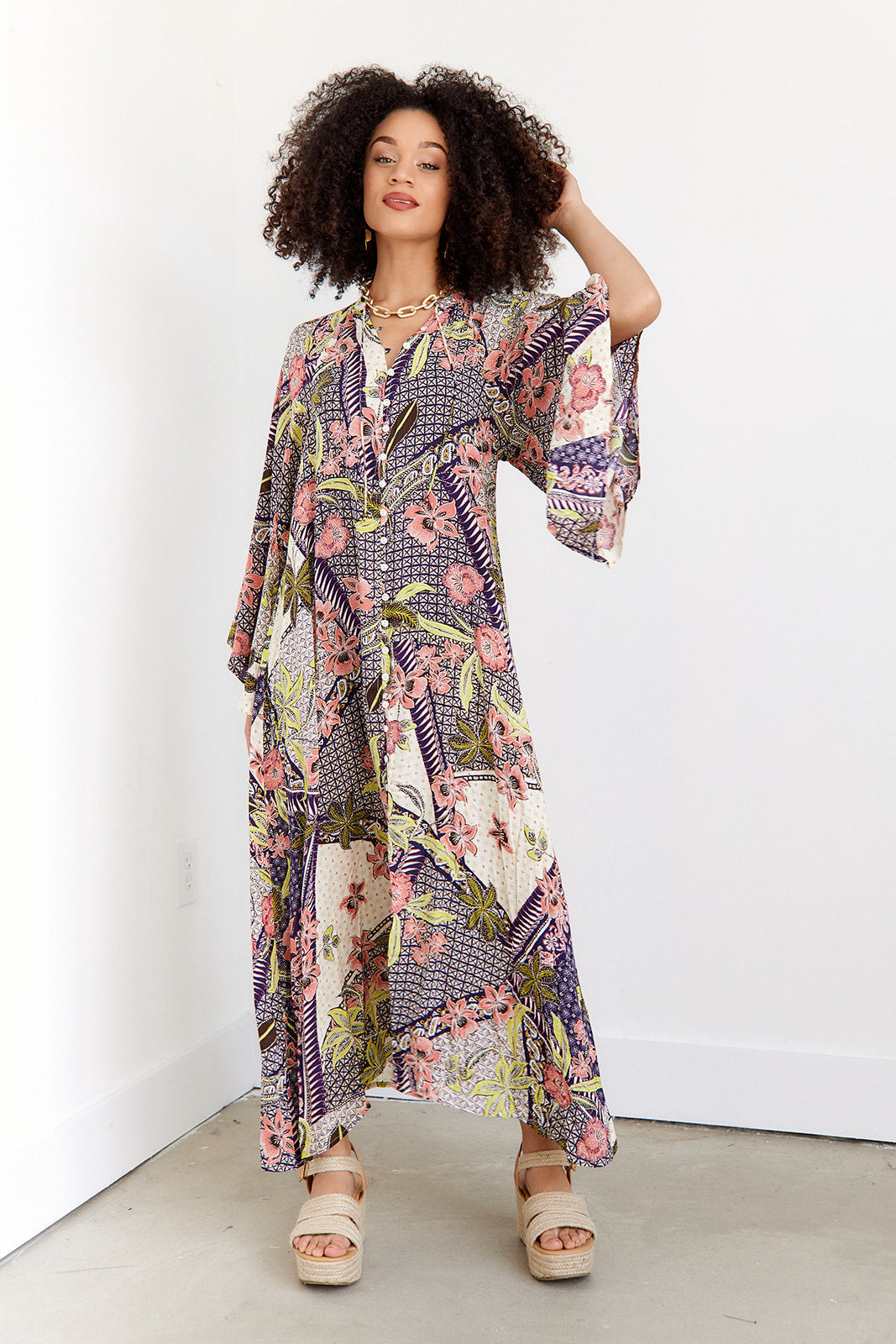 SALE - Miriam Printed Maxi Dress