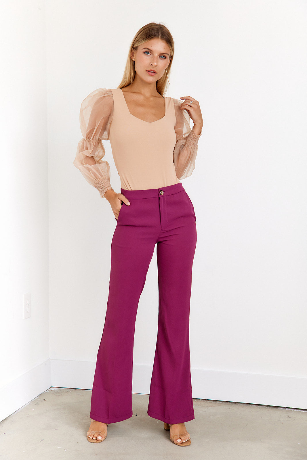 SALE - Leona Crop Flare Trouser