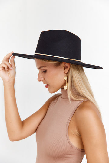 Nova Gold Detail Felt Hat