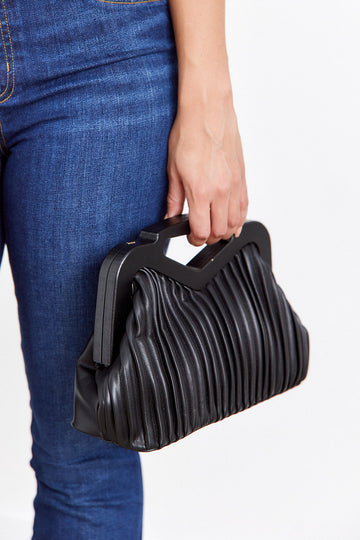 Sasha Pleated Clutch