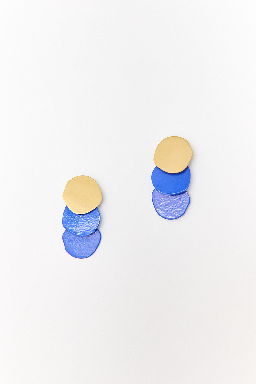 SALE - Ink + Alloy Matte Brass Circle Earrings