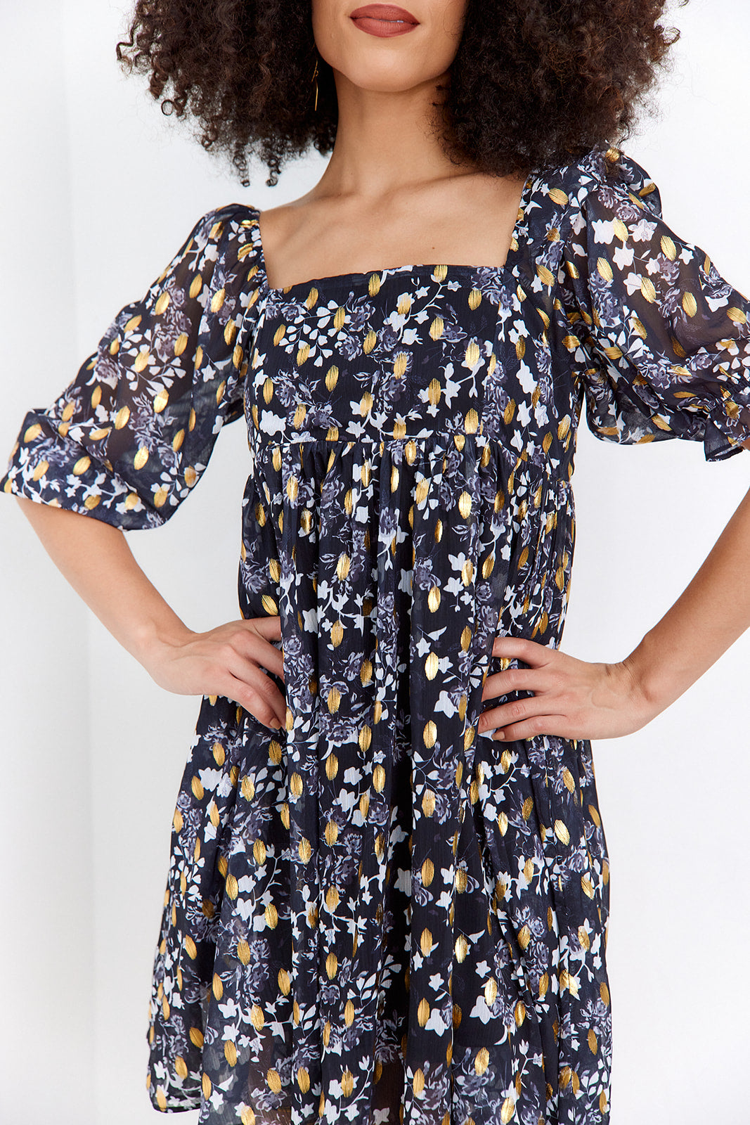 SALE - Betty Printed Babydoll Dress