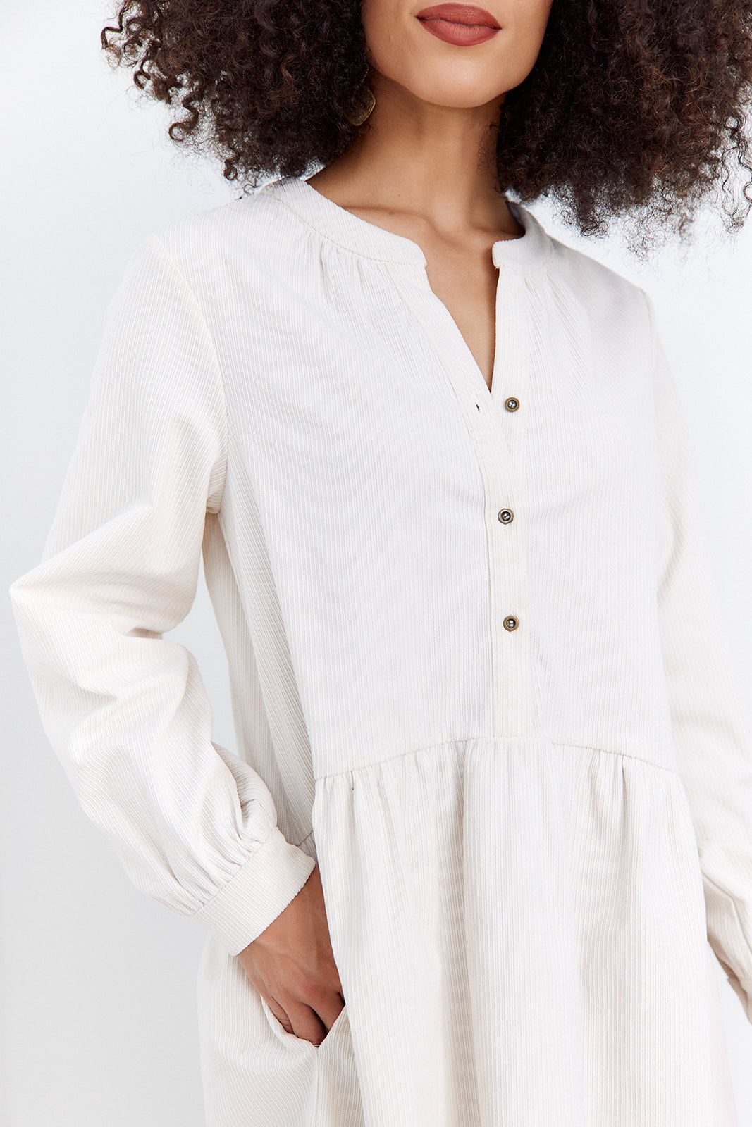 Soleil Mini Corduroy Dress