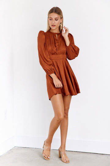 SALE - Adelynn Pleated Mini Dress