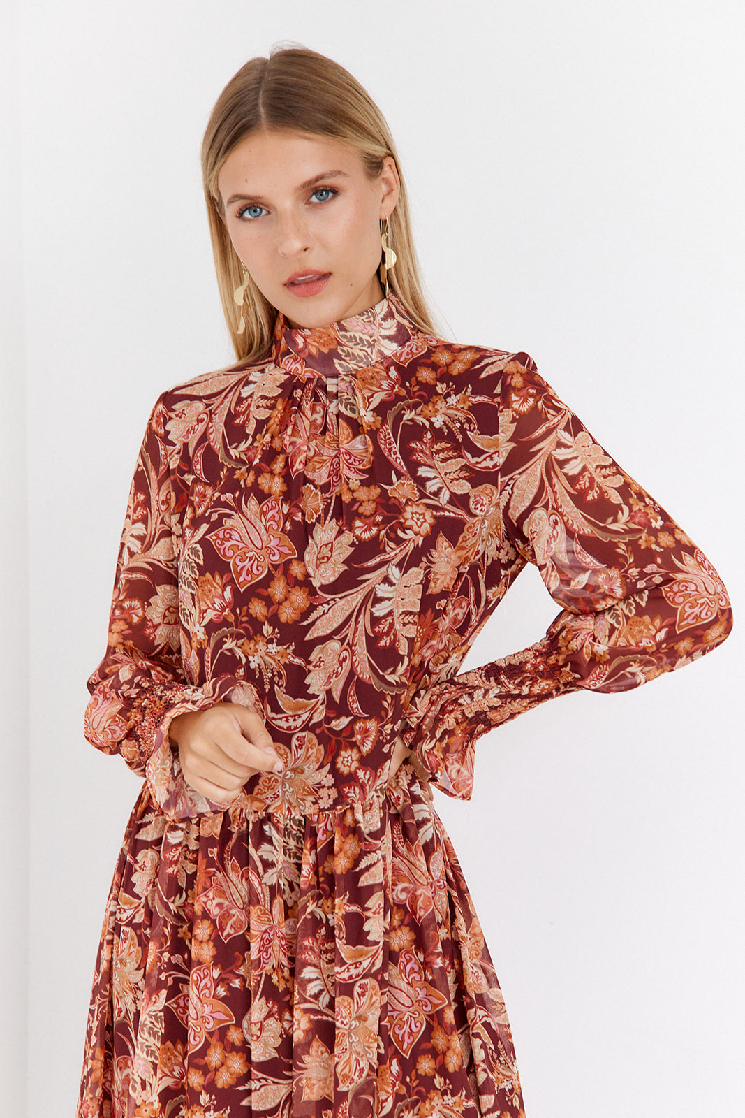 SALE - Corrine Floral Midi Dress