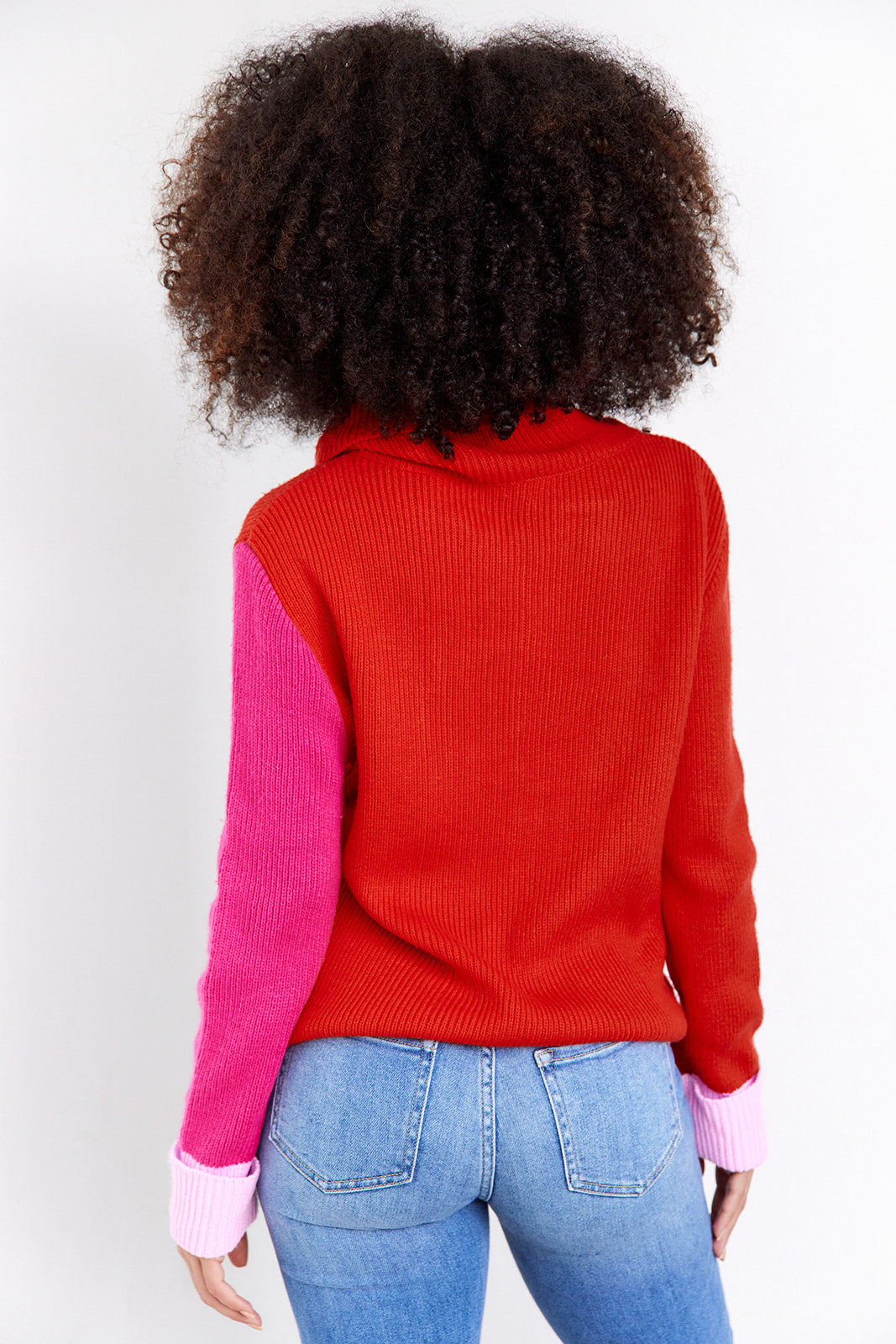 SALE - Spruce Contrast Sleeve Sweater