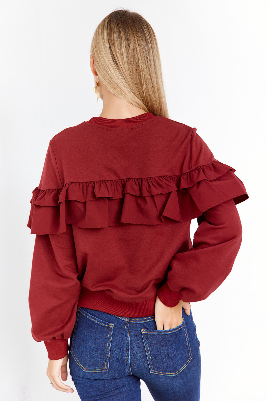 SALE - Sierra Ruffle Detail Sweatshirt
