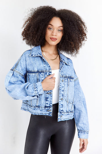 SALE - Jianna Acid Wash Denim Jacket