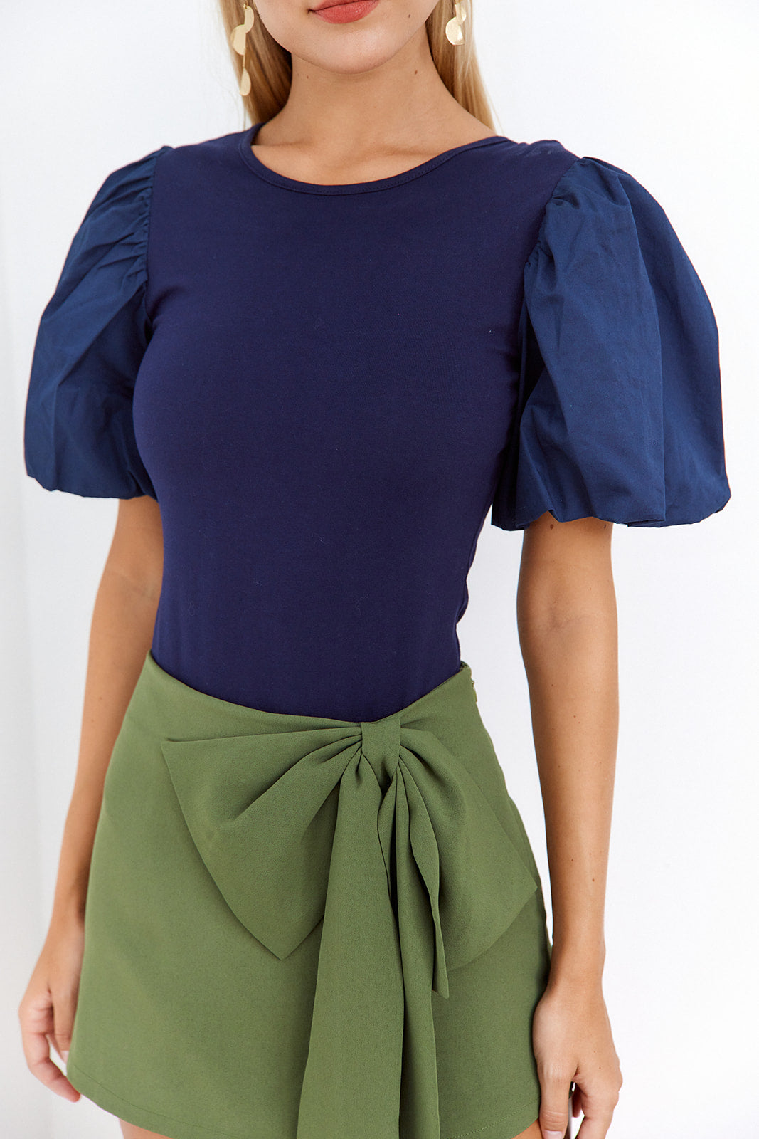 SALE- Lea Puff Sleeve Bodysuit