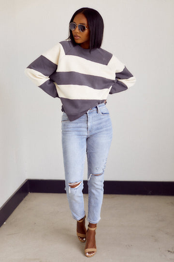 Honora Stripe Sweatshirt