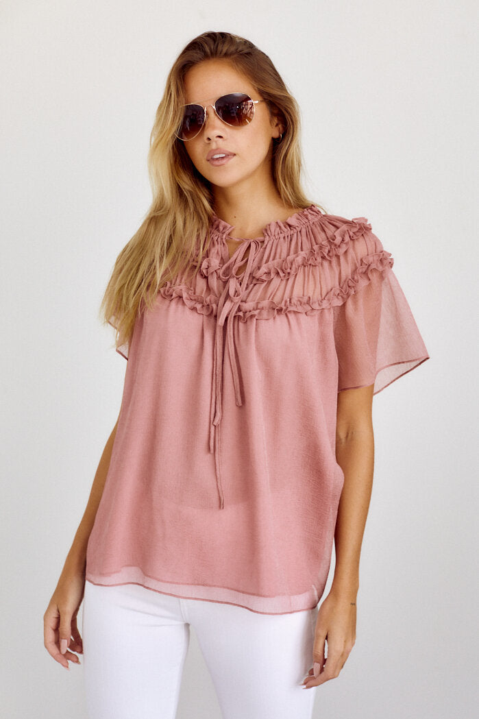Iris Ruffle Detail Blouse