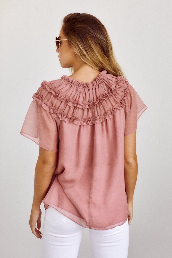 Iris Ruffle Detail Blouse