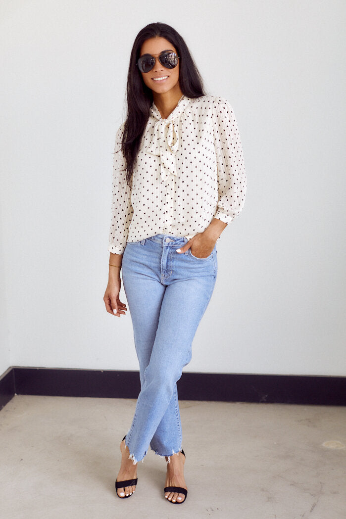 Lexington Polka Dot Blouse