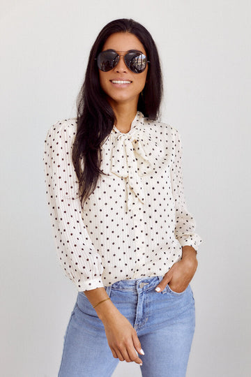 Lexington Polka Dot Blouse