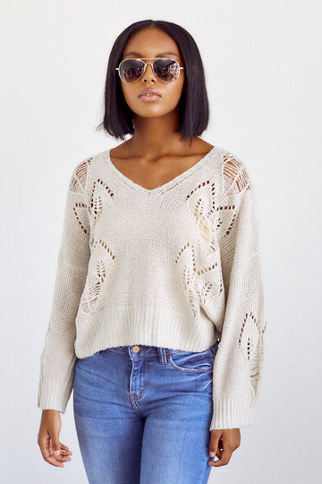 Lydian Cutout Detail Sweater