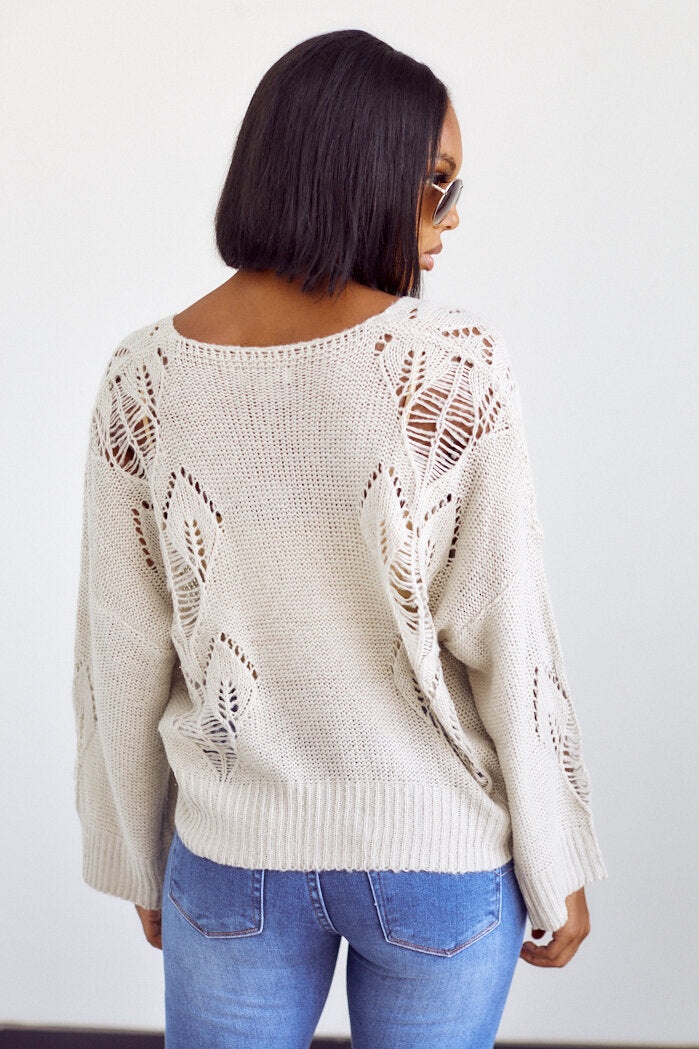 Lydian Cutout Detail Sweater