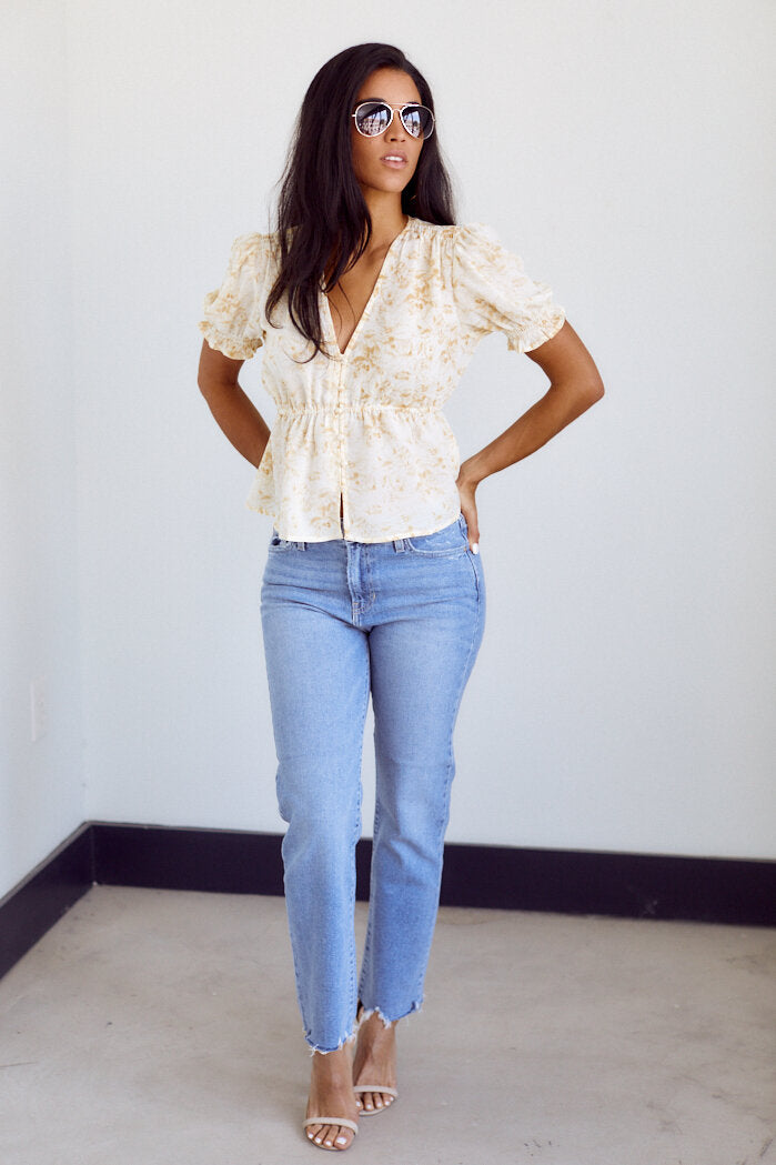 Fleming Button Front Blouse