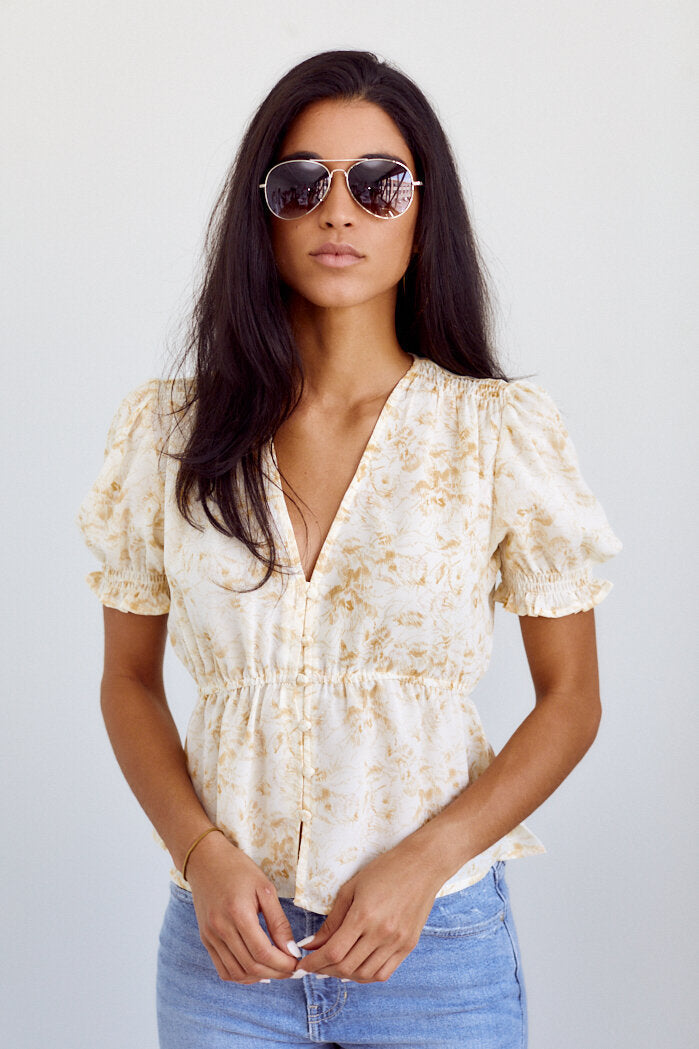 Fleming Button Front Blouse
