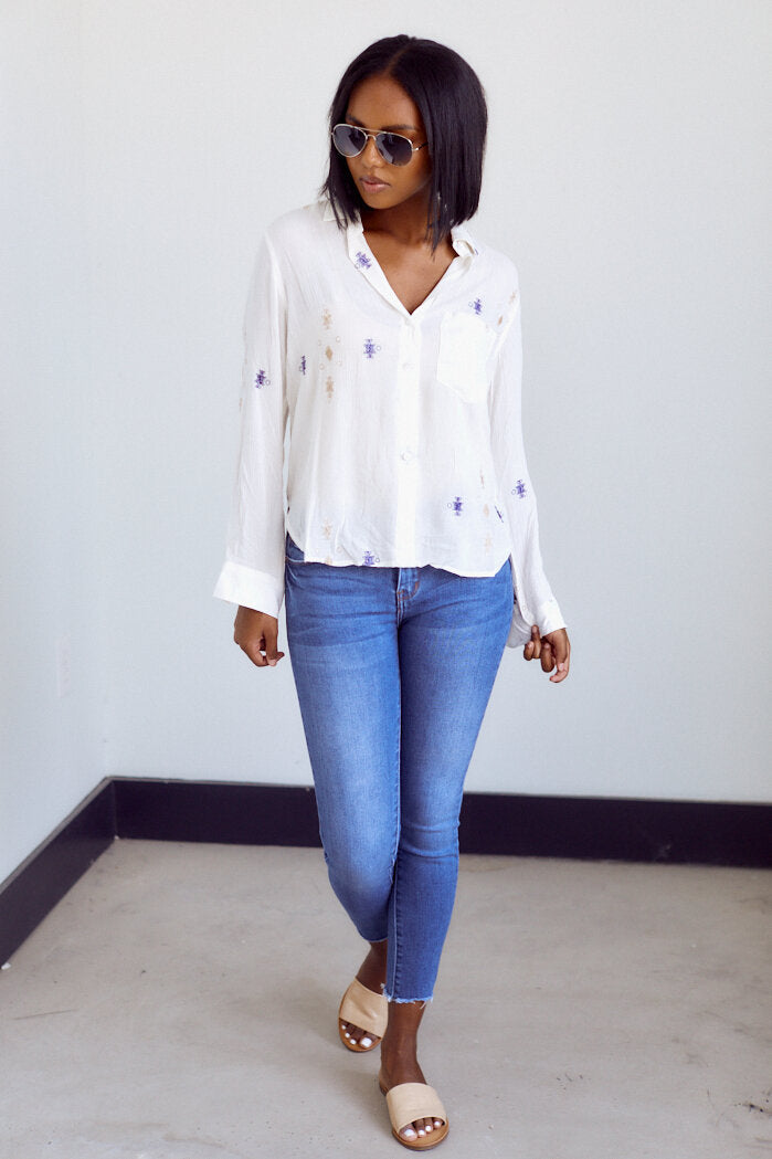 Delaney Button Down Blouse