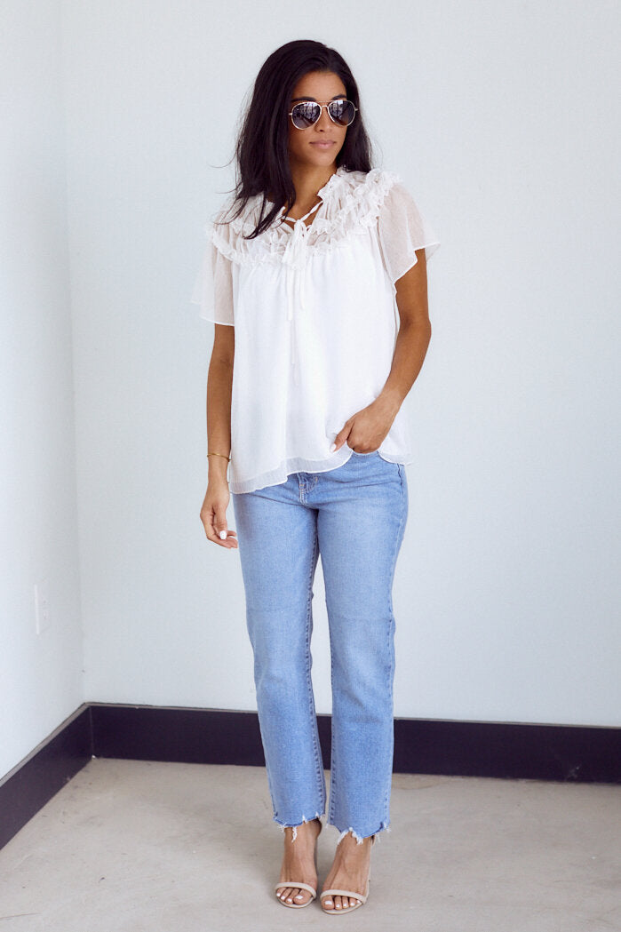 Iris Ruffle Detail Blouse