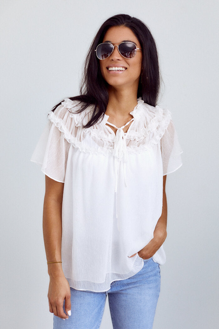 Iris Ruffle Detail Blouse