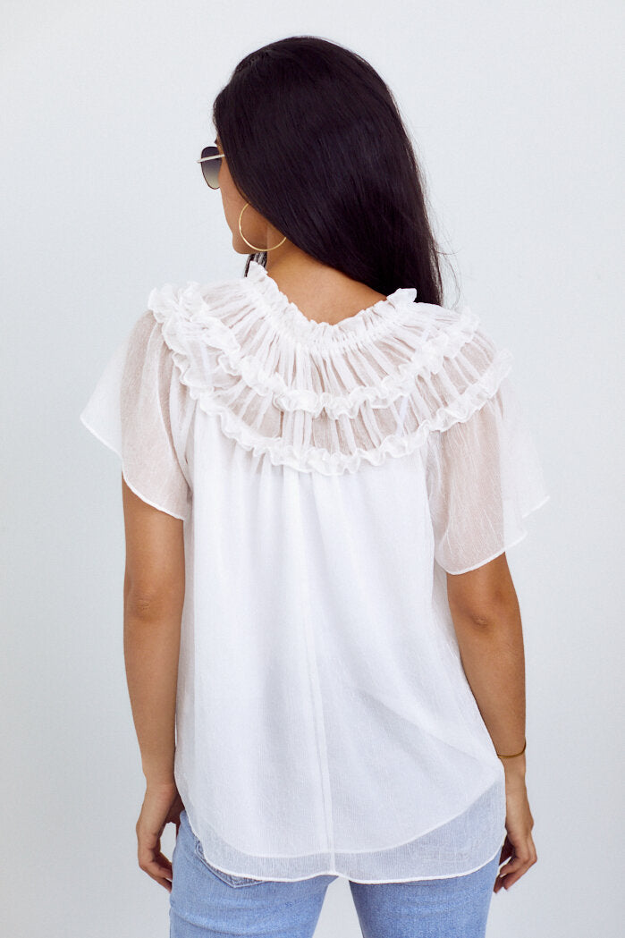 Iris Ruffle Detail Blouse