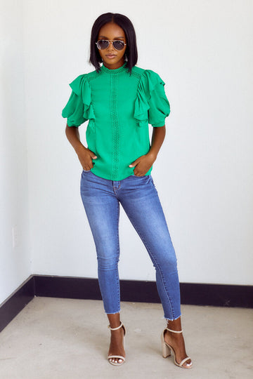 Avia Ruffle Detail Blouse