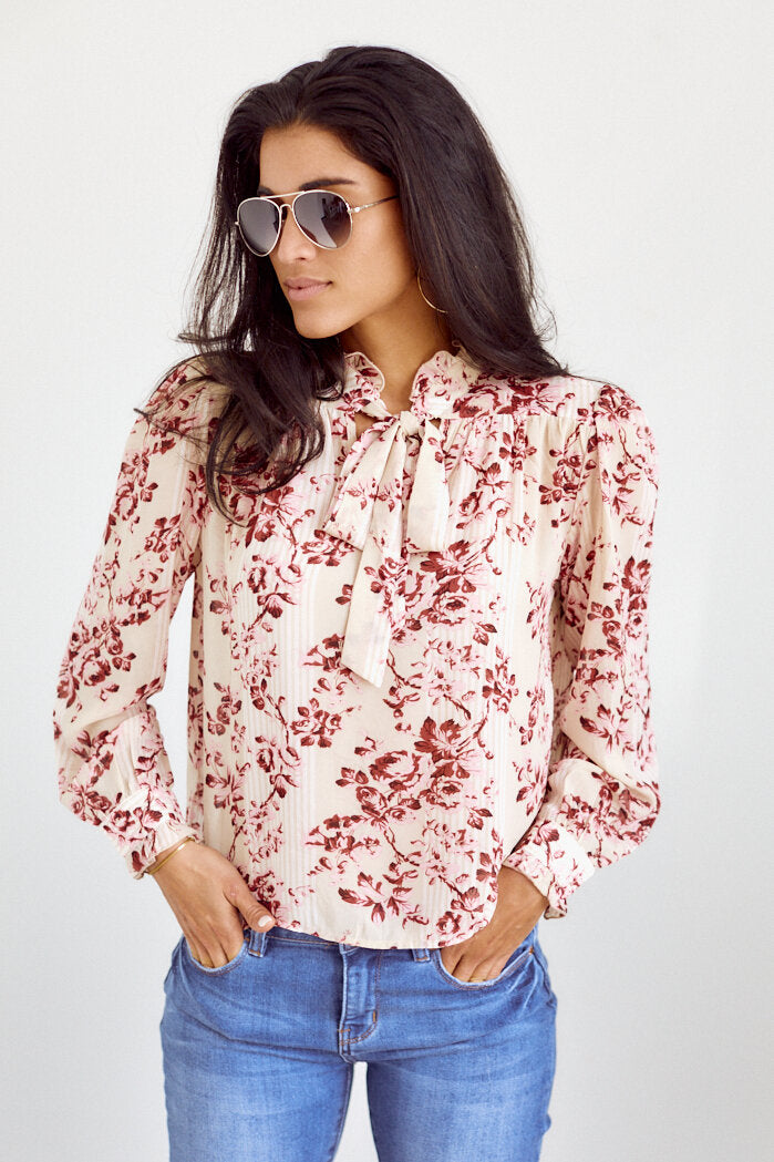 Constance Floral Long Sleeve Blouse